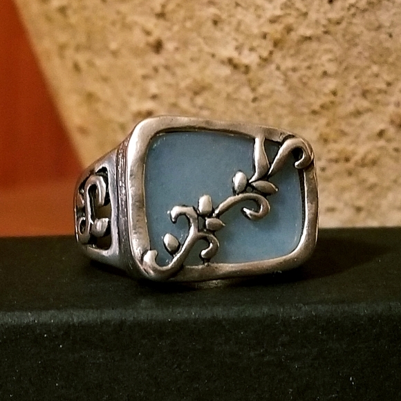 Silpada Sterling Silver & Blue Quartz Ring - Picture 9 of 13